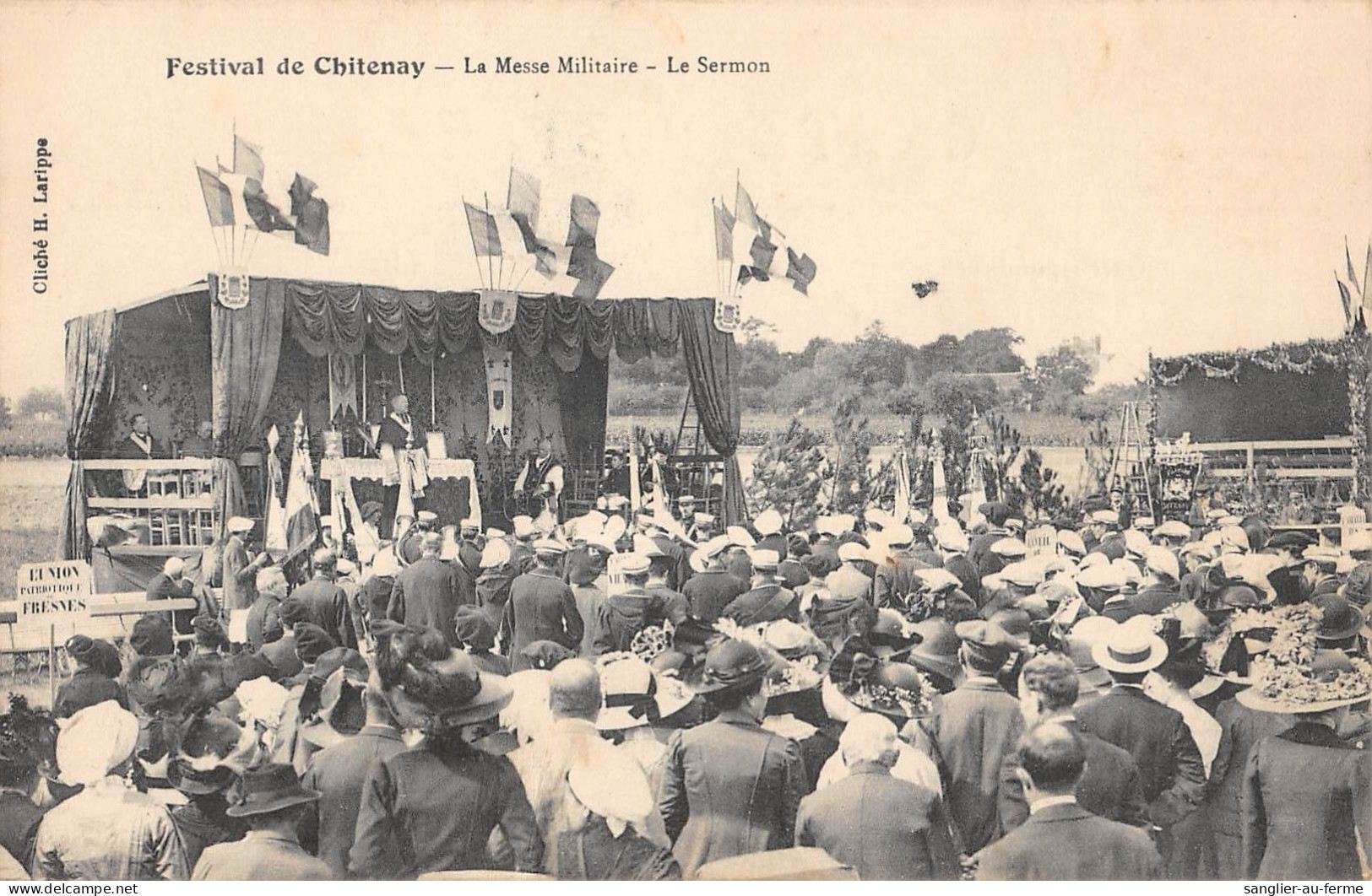 CPA 41 FESTIVAL DE CHITENAY / LA MESSE MILITAIRE / LE SERMON - Autres & Non Classés