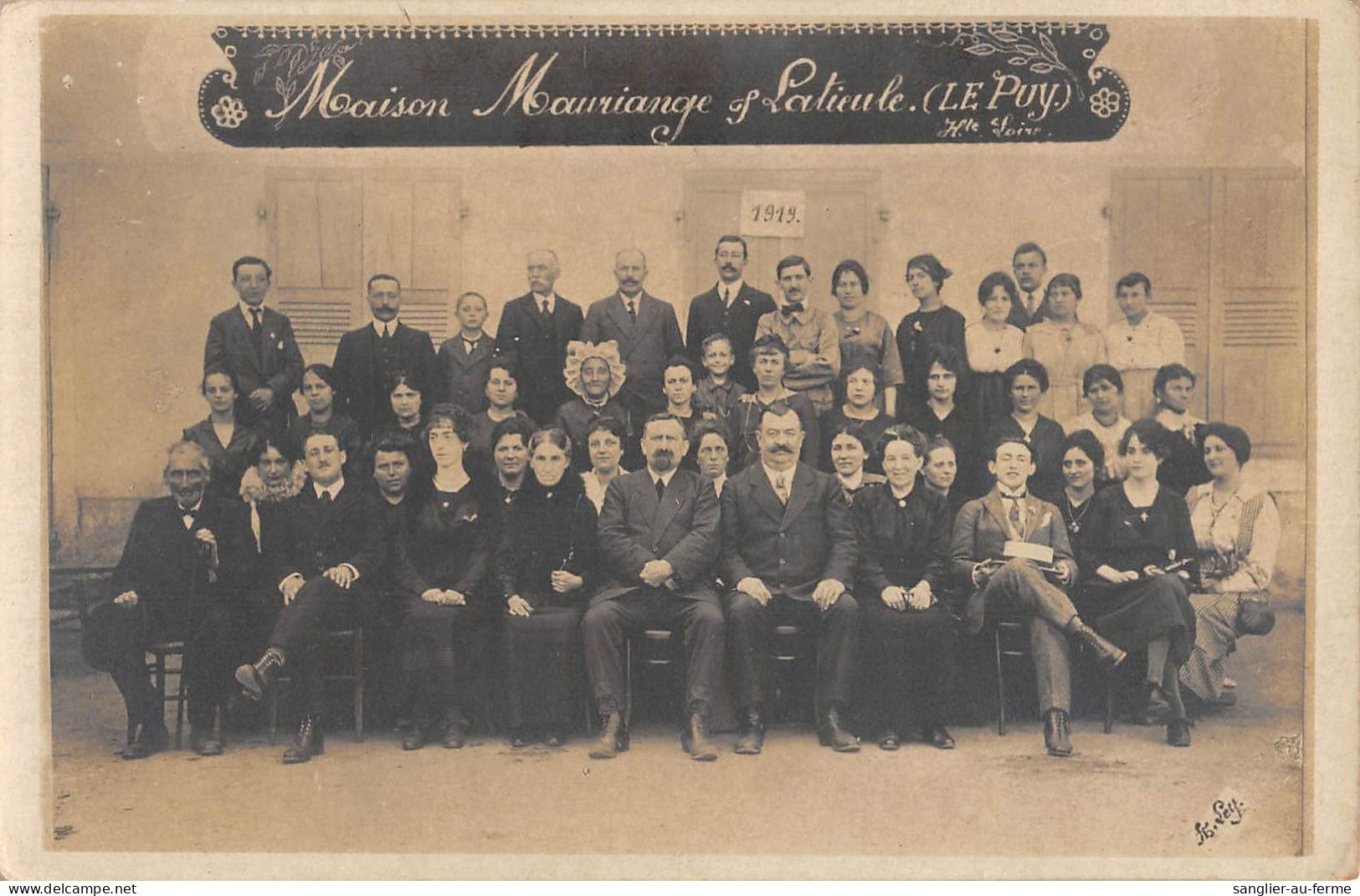 CPA 43 LE PUY / CARTE PHOTO / MAISON MAURIANGE ET LATIEULE / LE PUY / HAUTE LOIRE - Le Puy En Velay