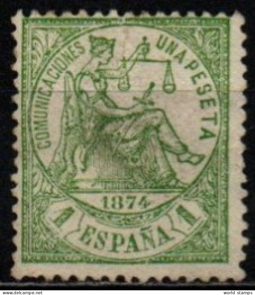 ESPAGNE 1874 SANS GOMME AMINCI-THINNED - Neufs