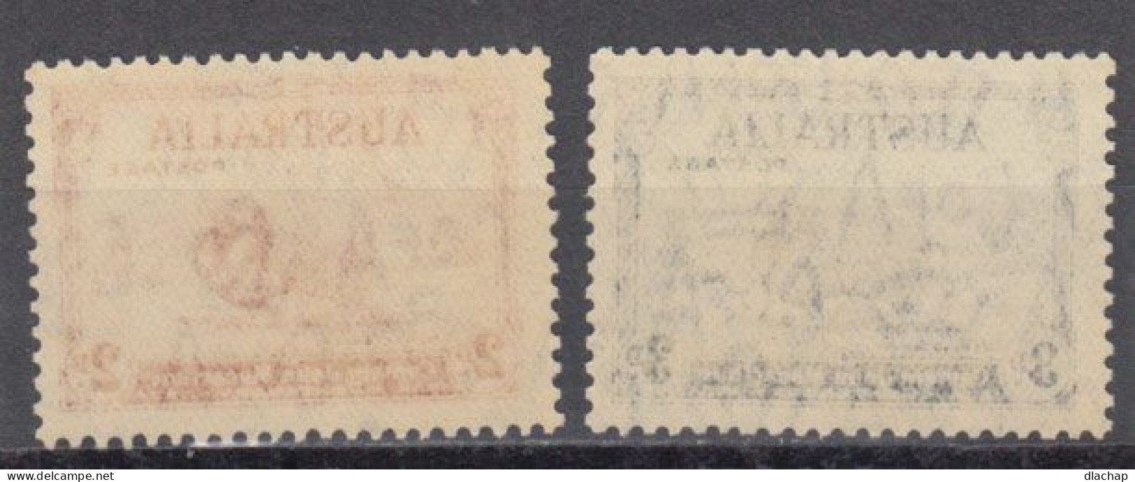 Australie 1934 Yvert 97 / 98 ** Neufs Sans Charniere. Centenaire De La Mort Du C. J. Macathur. Belier Merinos - Mint Stamps
