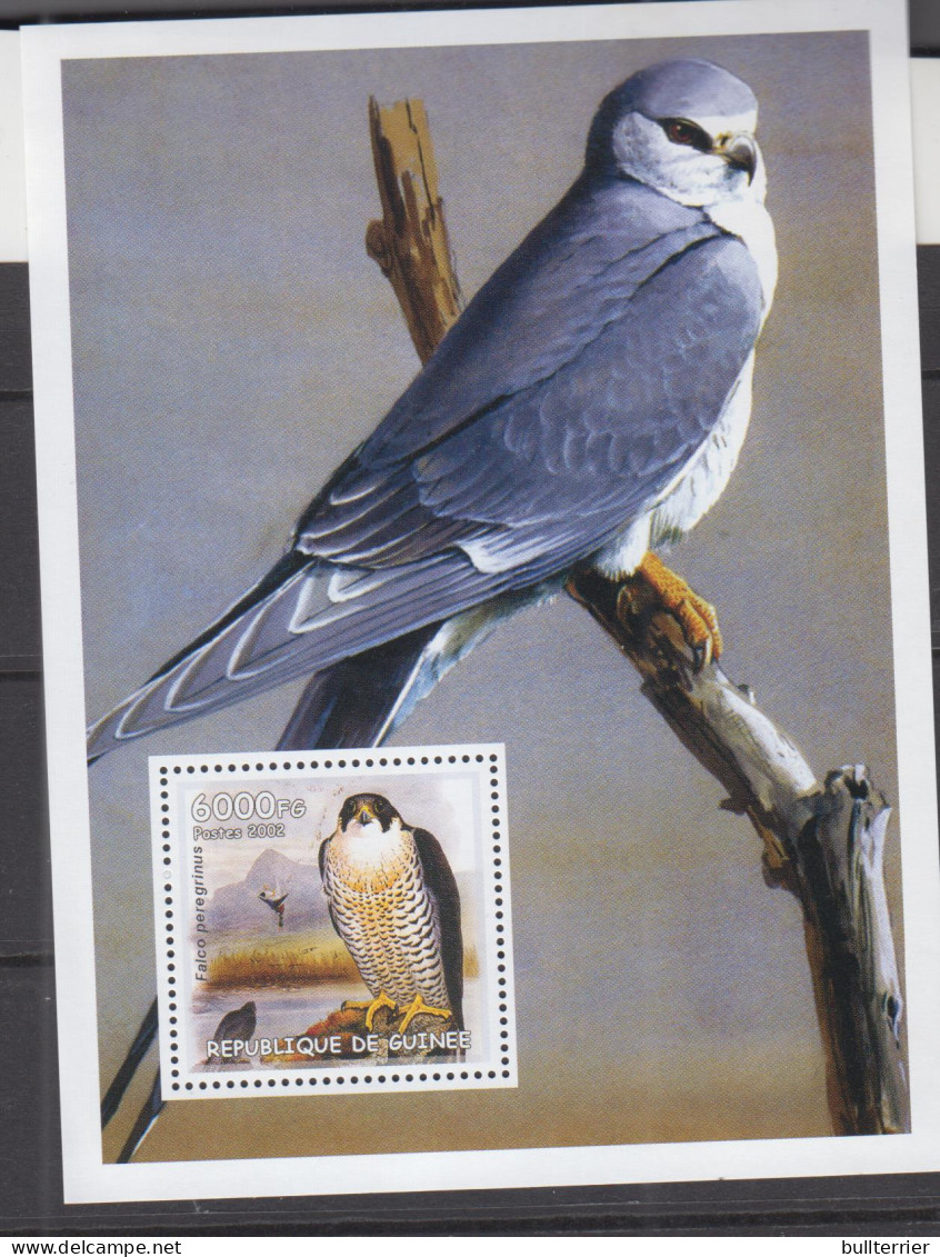 BIRDS - GUINEE REPUBLIC - 2002- PEREGRINE FALCON SOUVENIR SHEET  MINT NEVER HINGED,  - Aigles & Rapaces Diurnes