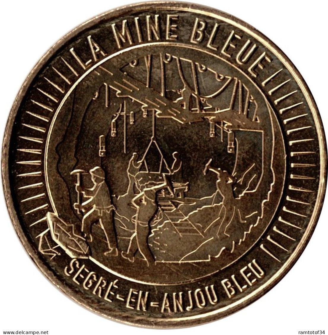 2023 MDP296 - NOYANT-LA-GRAVOYÈRE - La Mine Bleu 3 (les Mineurs) / MONNAIE DE PARIS - 2023