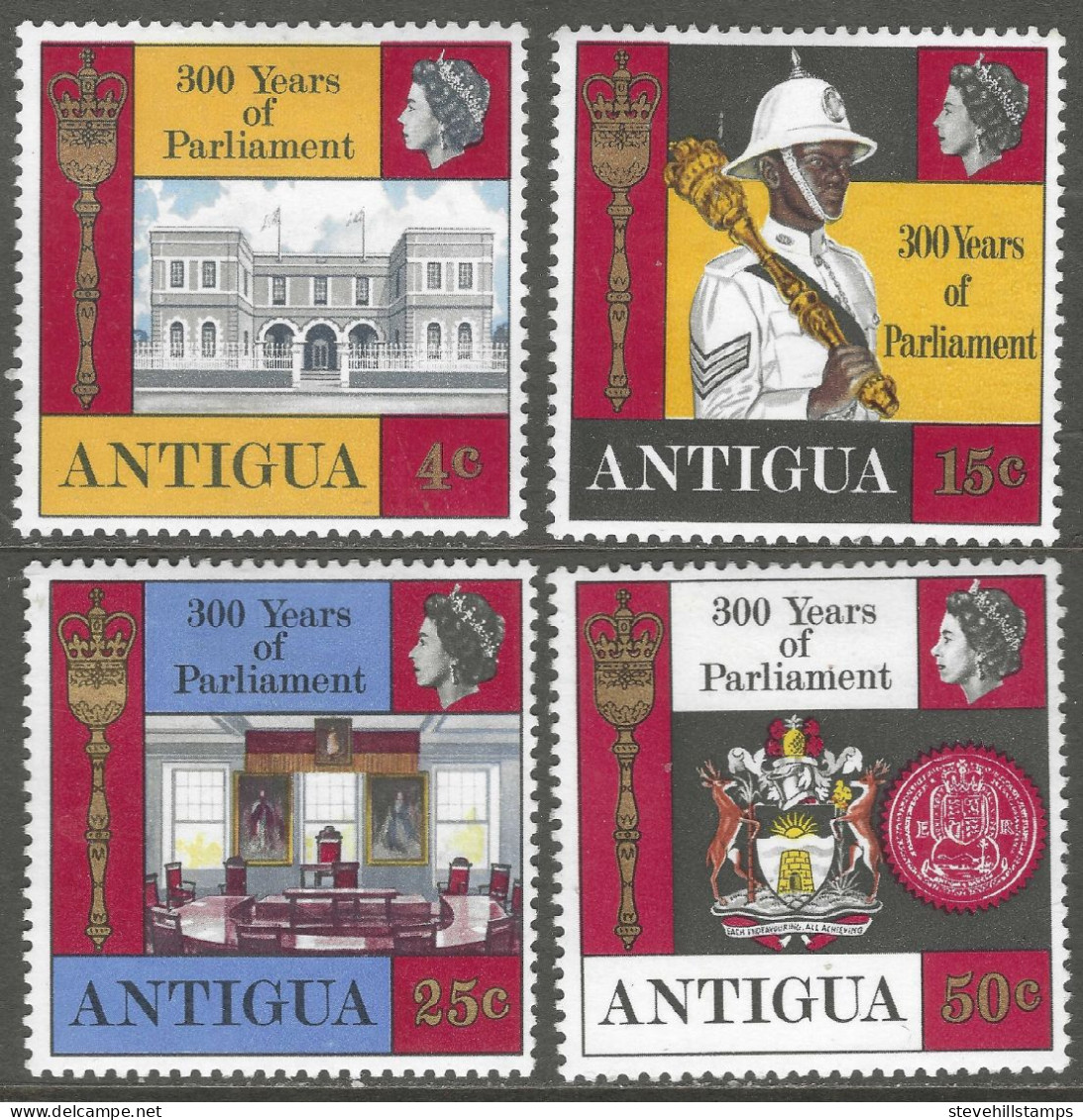 Antigua. 1969 Tercentenary Of Parliament. MH Complete Set. SG 226-229 - 1858-1960 Colonia Britannica