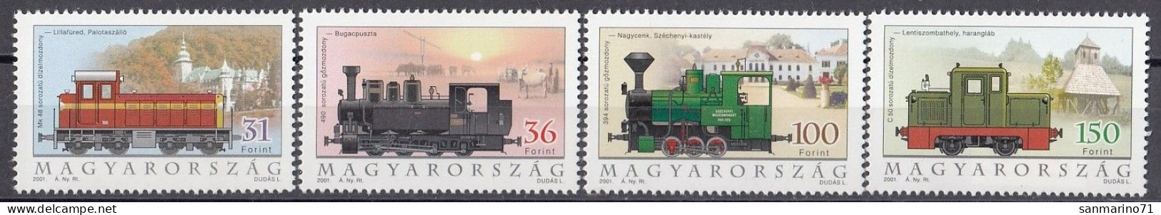 HUNGARY 4662-4665,unused,trains - Neufs