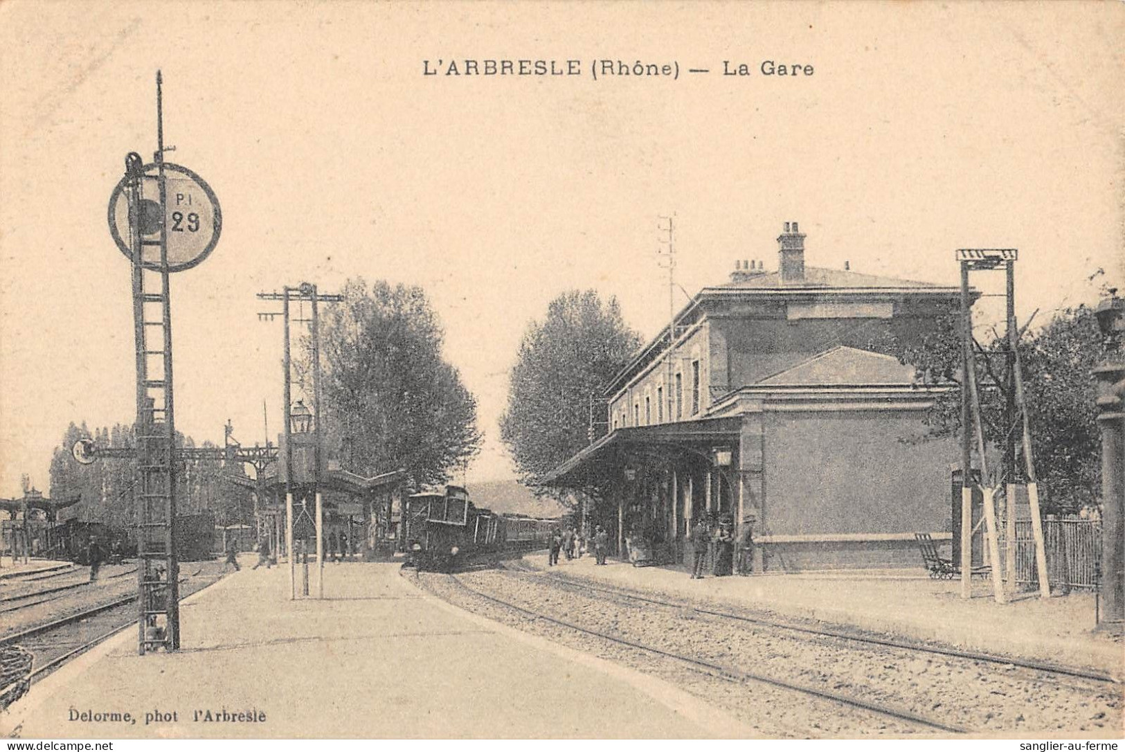 CPA 69 L'ARBRESLE / LA GARE / TRAIN - Altri & Non Classificati