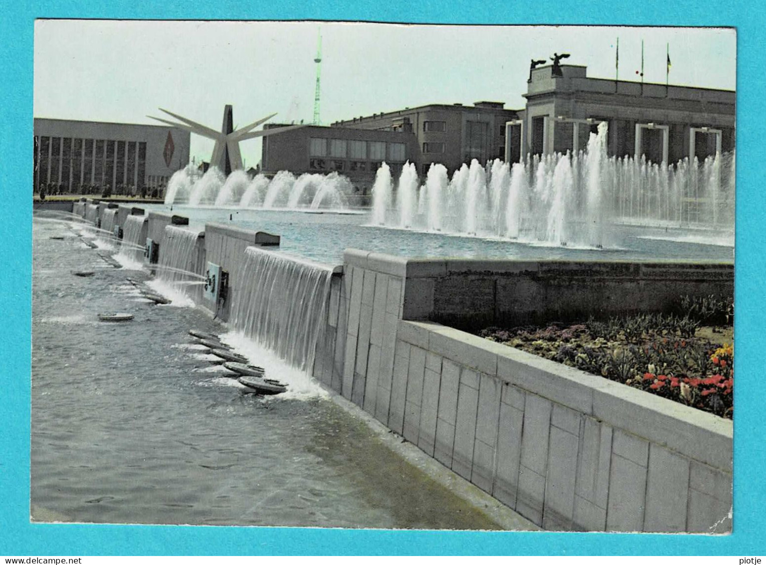 * Brussel - Bruxelles - Brussels * (Egicarte) Expo 1958, Exposition, Fontaines Place De Belgique, Heizel, Old - Expositions Universelles