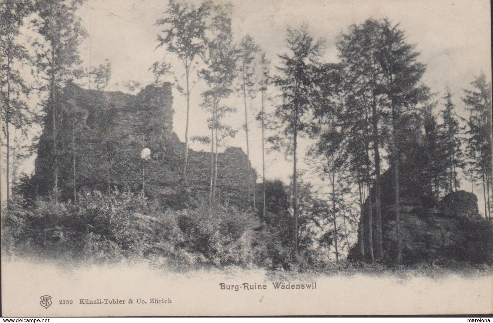 SUISSE ZH ZURICH ZÛRICH  BURG RUINE WADENSWIL - Wädenswil