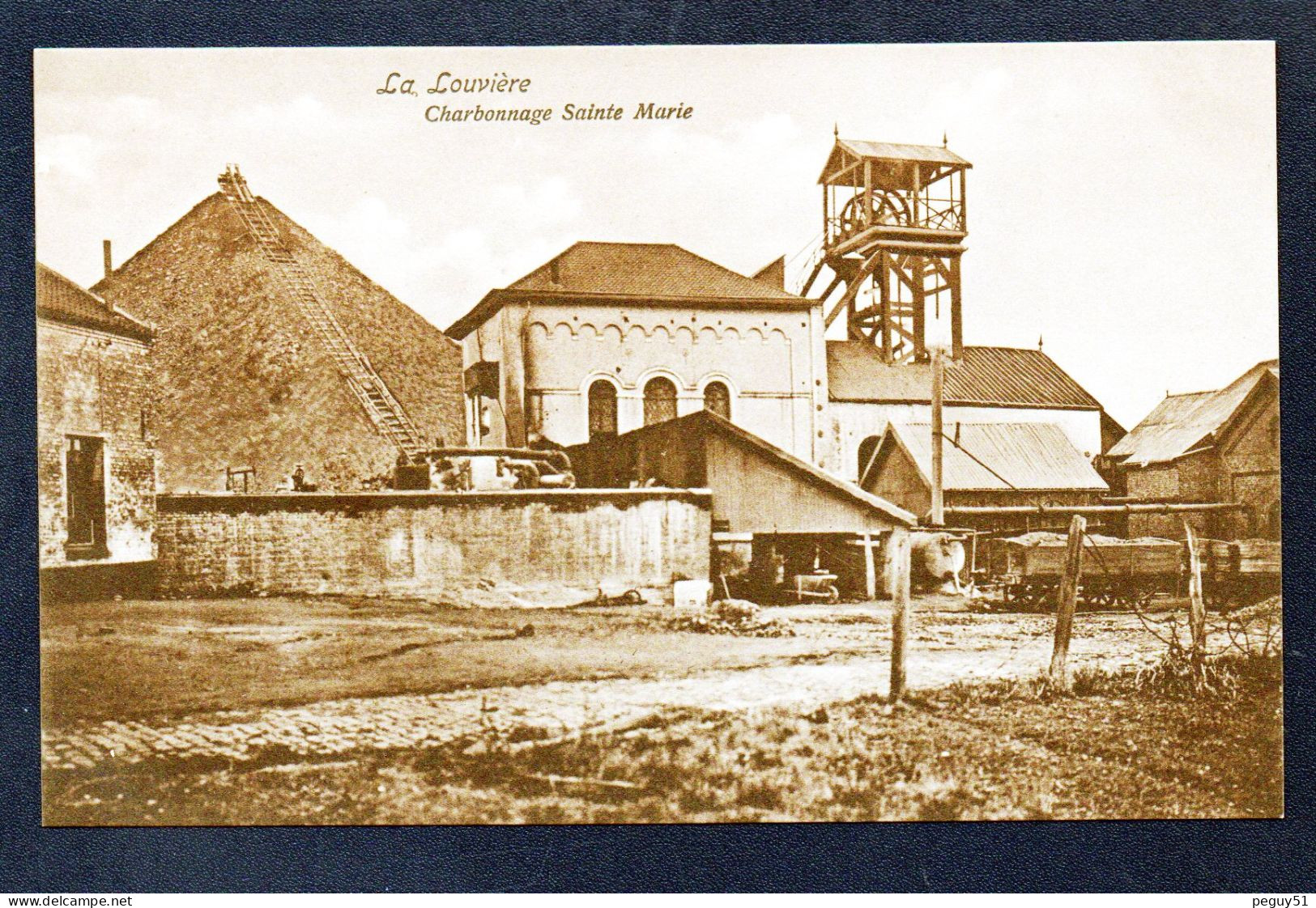 La Louvière. Charbonnage Sainte-Marie ( S.A. Des Charbonnages De La Louvière Et Sans-Longchamps) - La Louvière