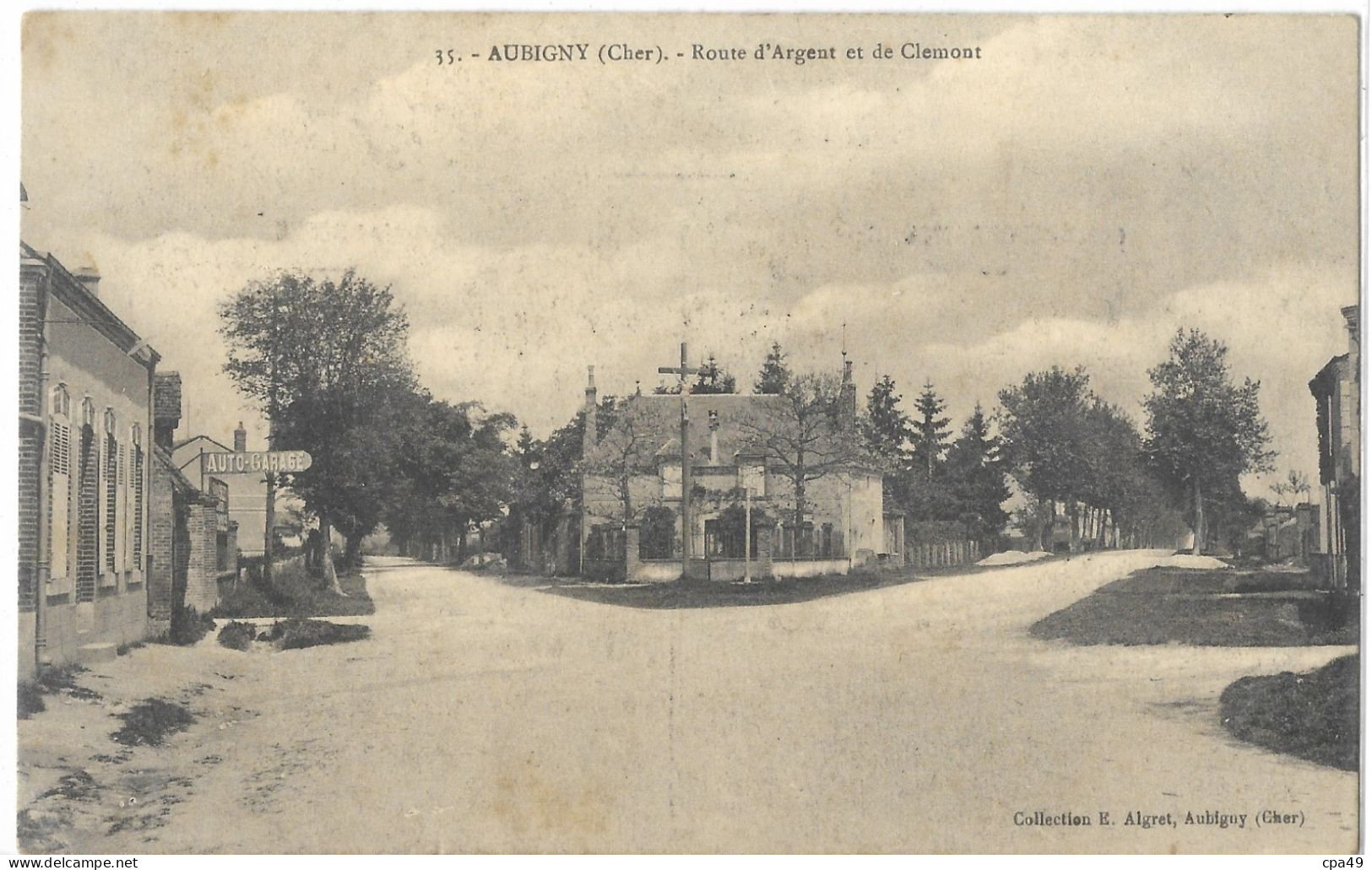 18    AUBIGNY   ROUTE  D' ARGENT  ET  DE  CLEMONT - Autres & Non Classés