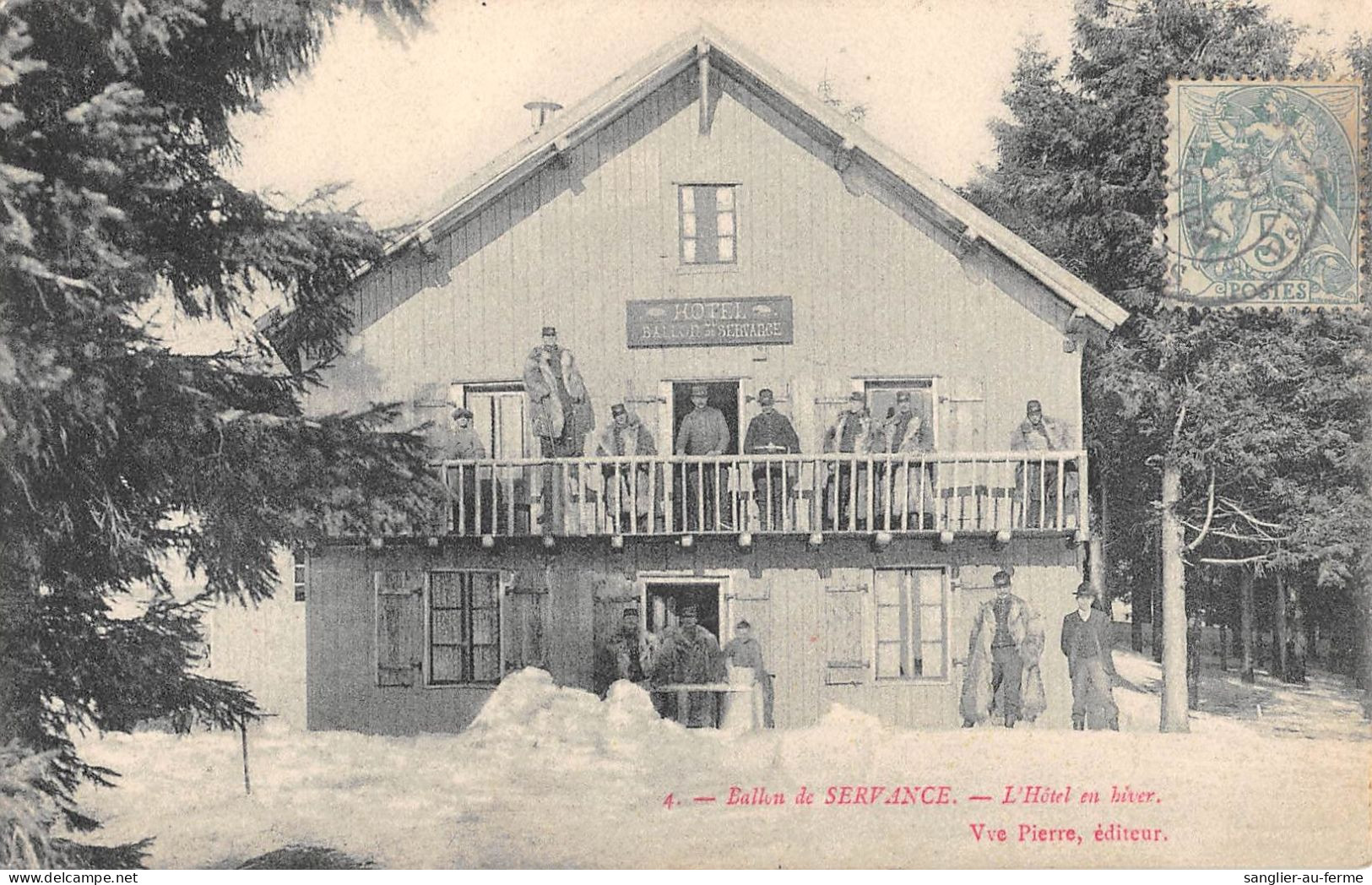 CPA 70 BALLON DE SERVANCE / L'HOTEL EN HIVER - Autres & Non Classés