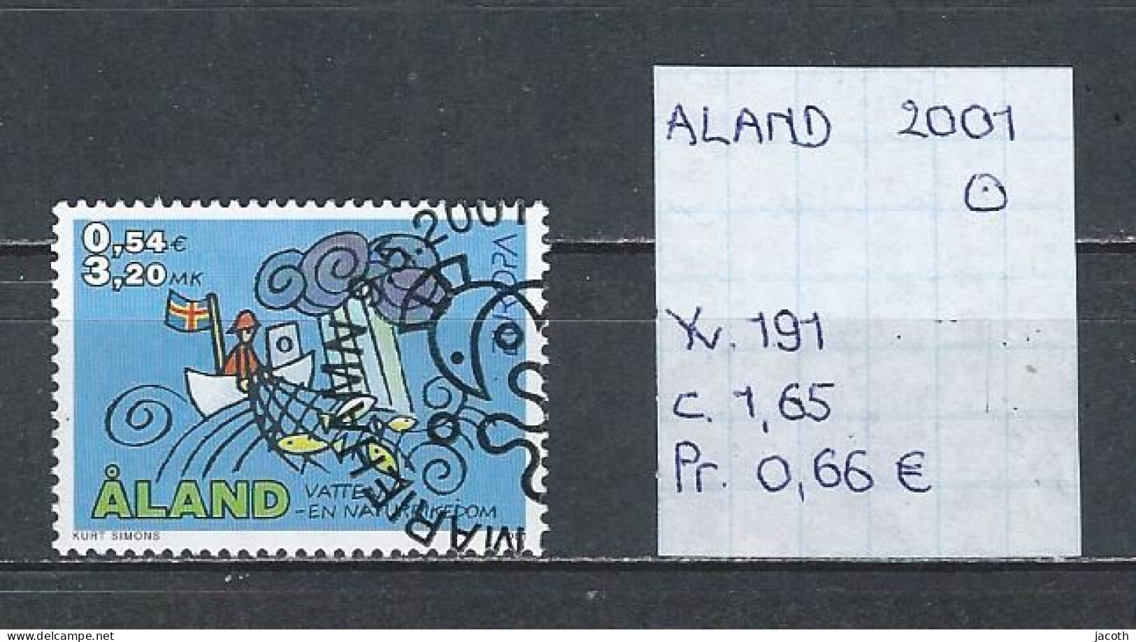 (TJ) Europa CEPT 2001 - Aland YT 191 (gest./obl./used) - 2001