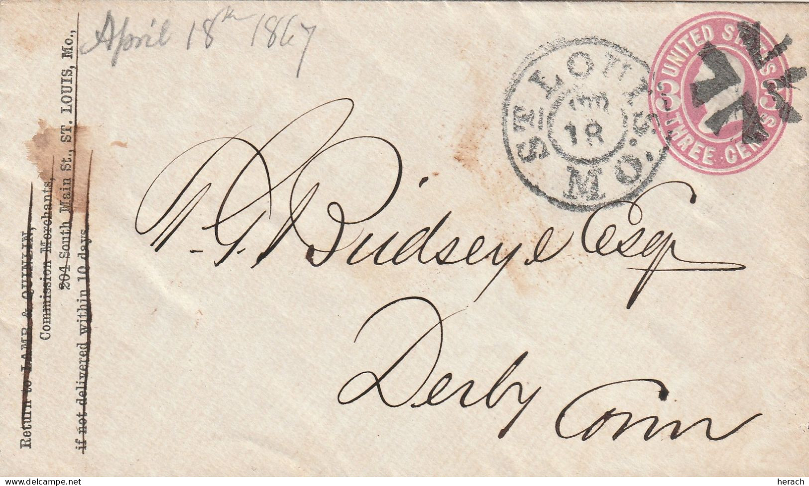 Etats Unis Joli Entier Postal  St Louis - ...-1900