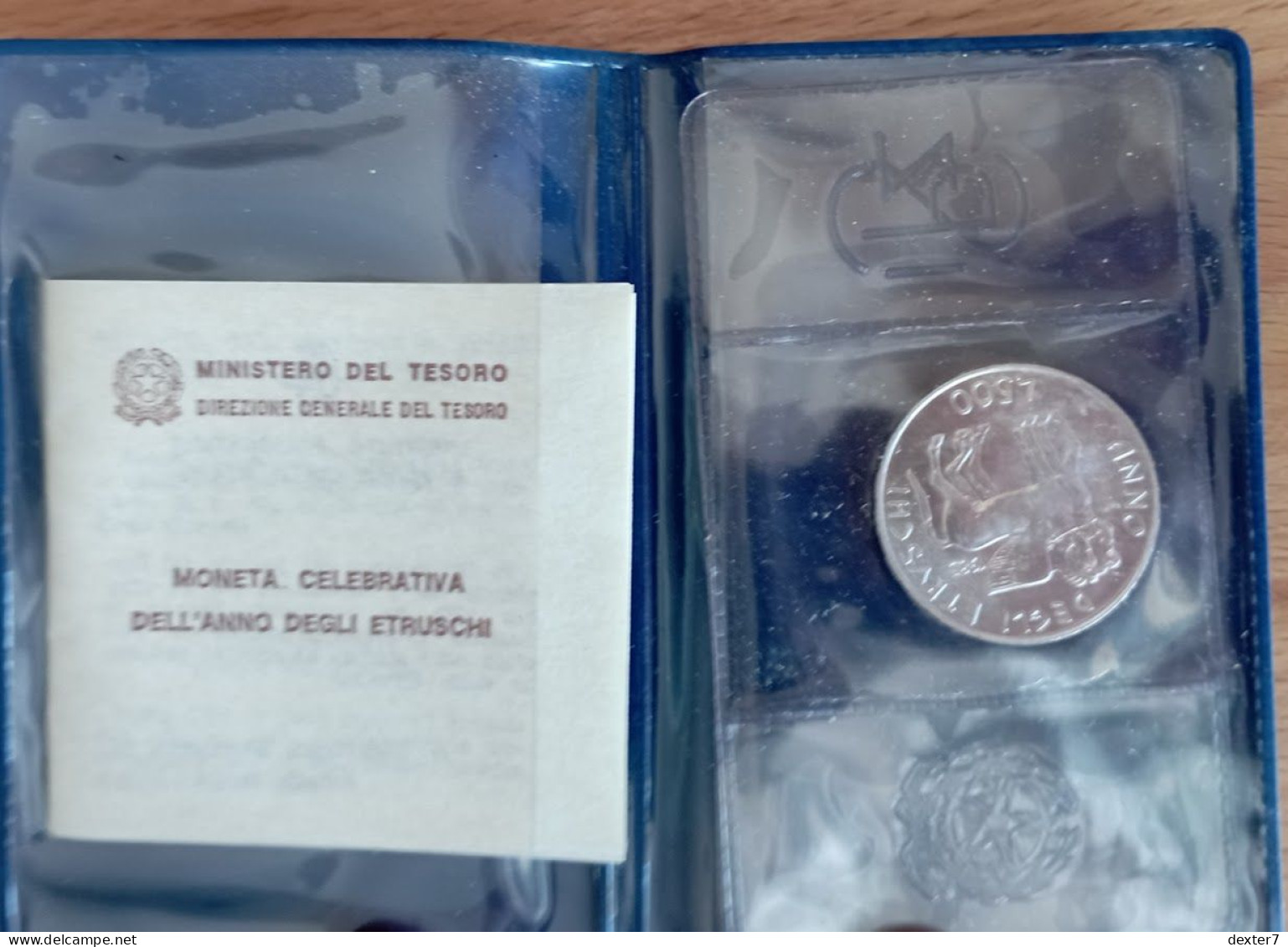 1985 Etruschi 500 Lire UNC - 0,30 Oz Of Pure Silver - 500 Liras