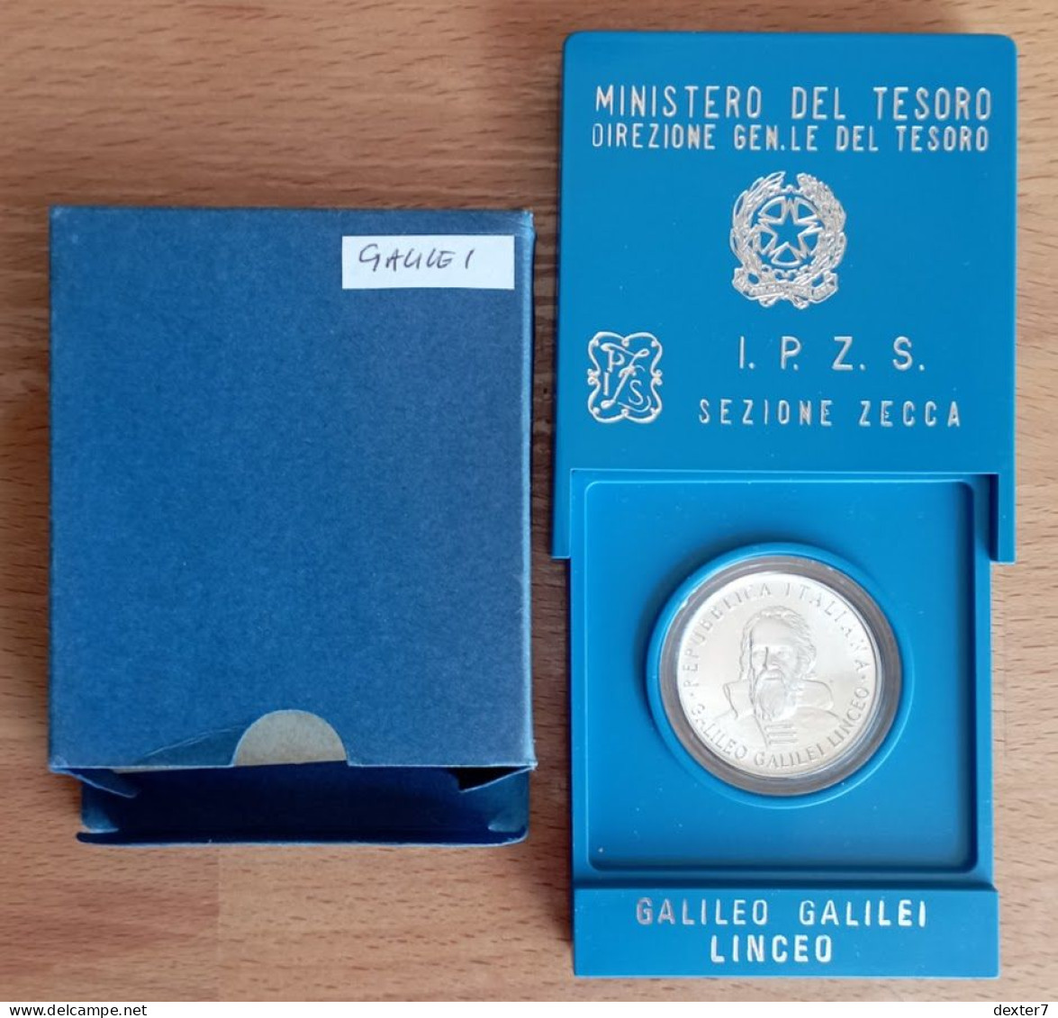 1983 Galilei 500 Lire UNC - 0,30 Oz Of Pure Silver - 500 Lire