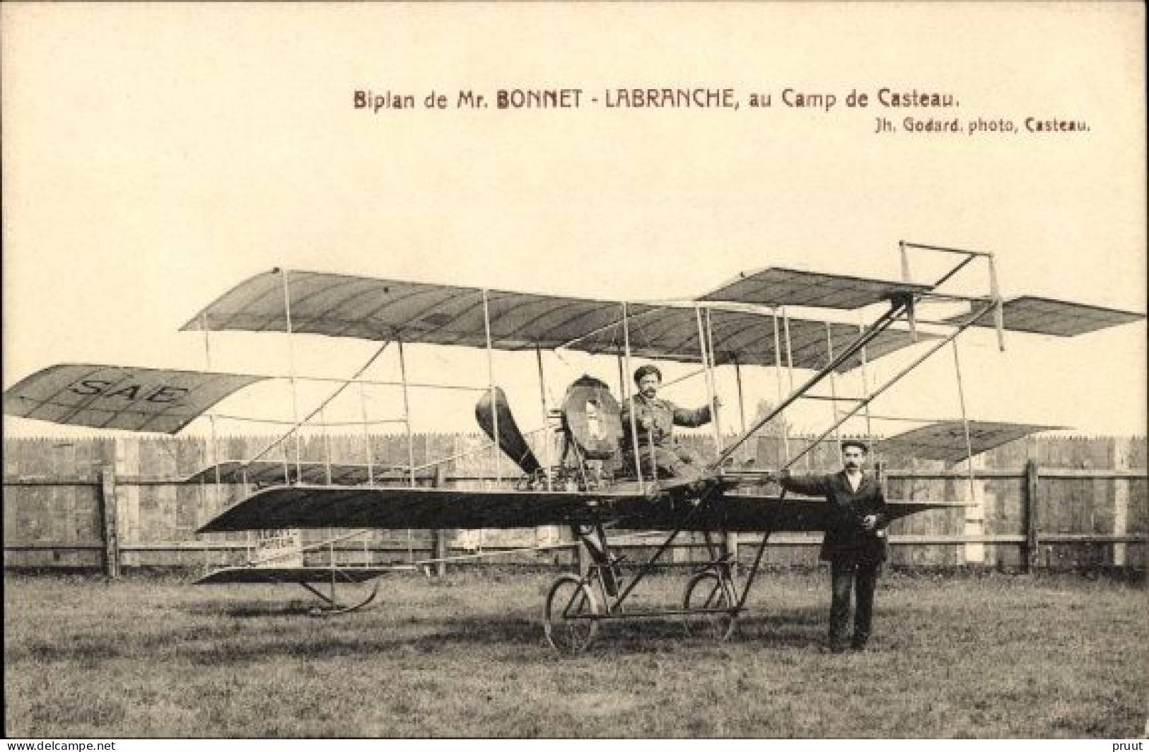 Camp Casteau  Biplane De Mr. Bonnet-Labranche Edition Rare - Soignies