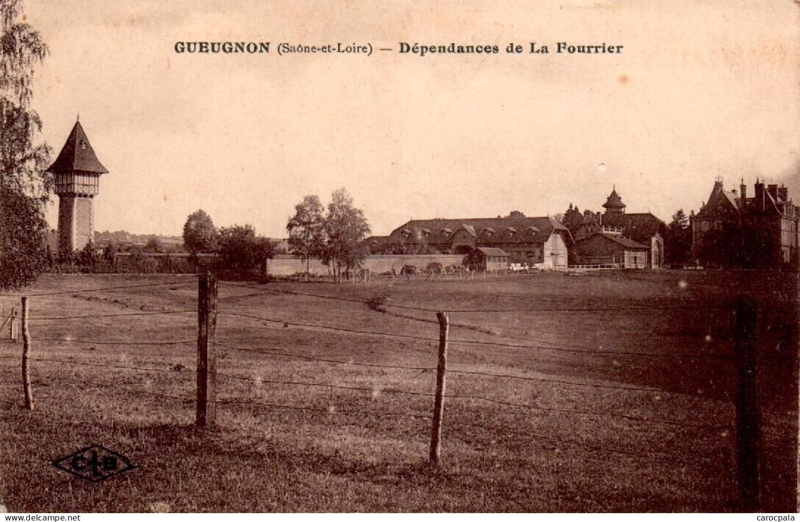 Carte 1930 GUEUGNON / DEPENDANCES DE LA FOURRIER - Gueugnon