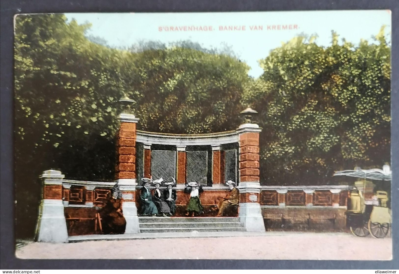 Nederland/Netherlands - Postkaart Den Haag - Bankje Van Kremer (gelopen In 1908) - Den Haag ('s-Gravenhage)