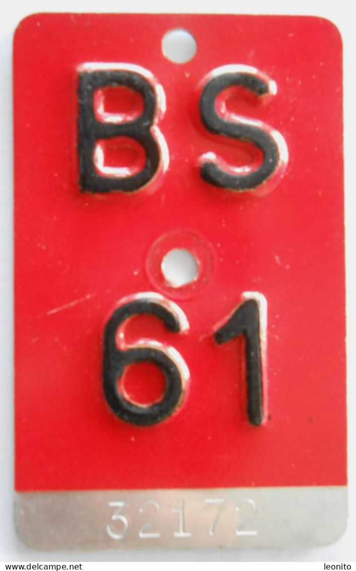 Velonummer Basel Stadt BS 61 - Number Plates