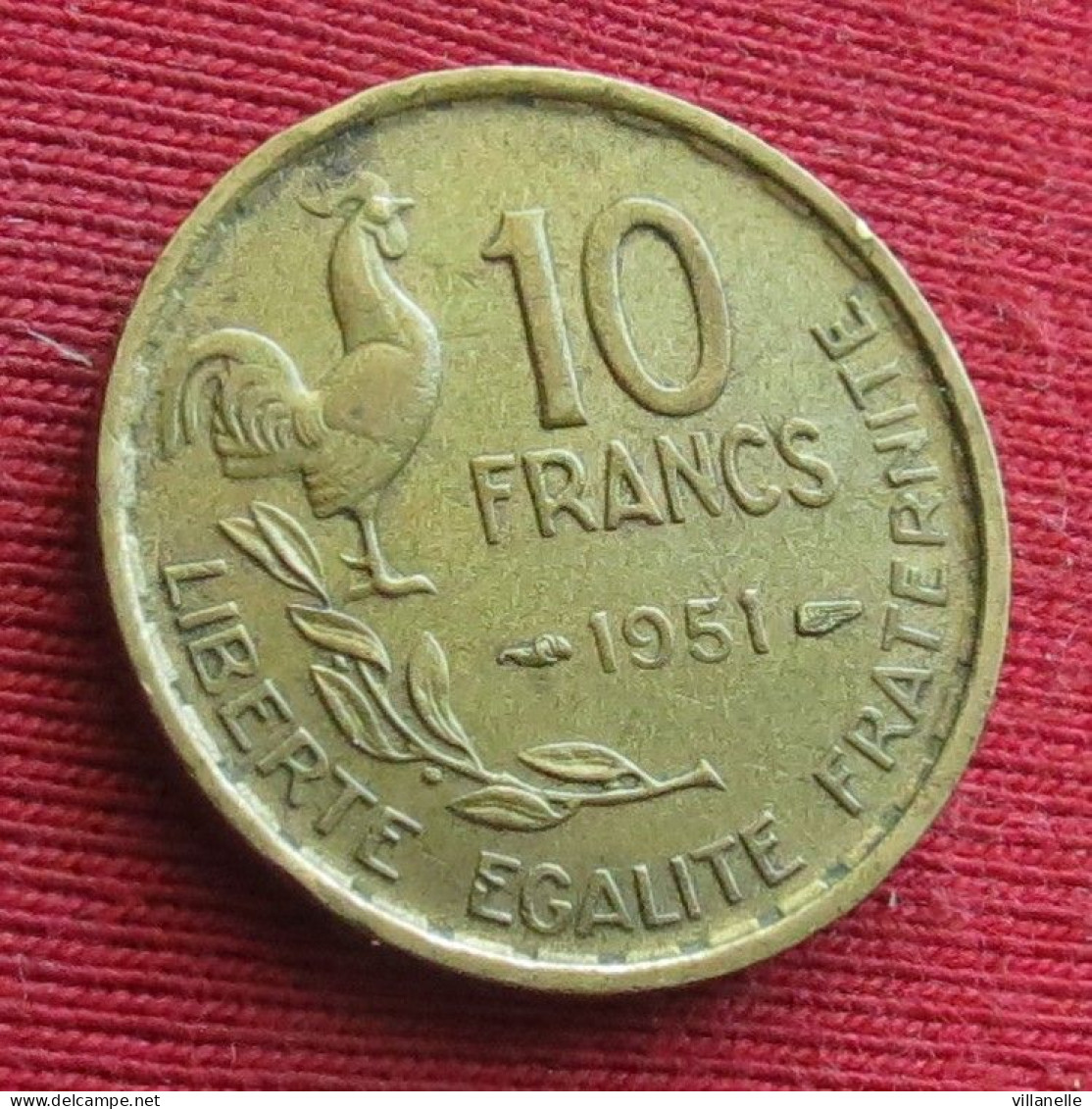 France 10 Francs 1951 KM# 915.1 Lt 796 *VT França Francia - Sonstige & Ohne Zuordnung