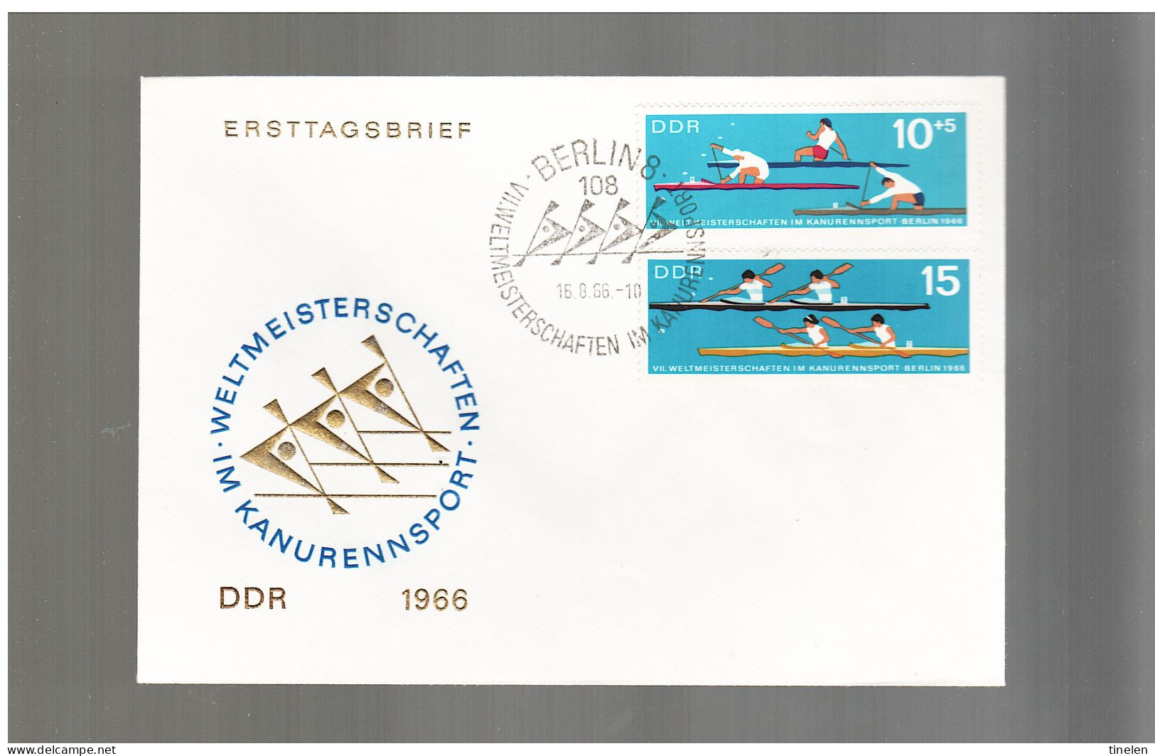 Ddr -germania Est - 1966 Fdc  Canottaggio - Kanu