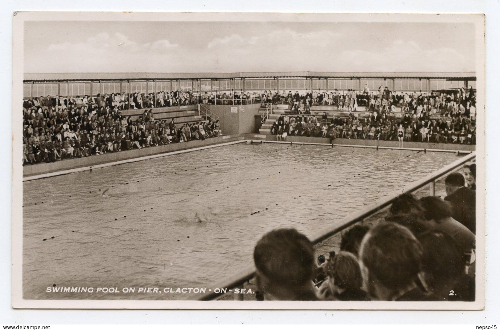 Carte Qualité Photo. Swimming Pool On Pier Clacton On Sea ,concour De Natation,inscription Voir Verso - Clacton On Sea