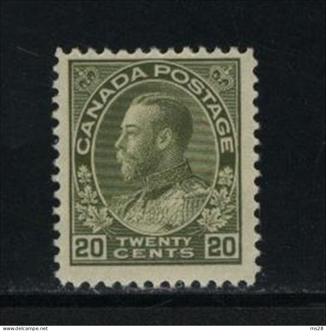 Canada HINGED Scott # 119 ( Z3 ) Value $ 100.00 - Neufs