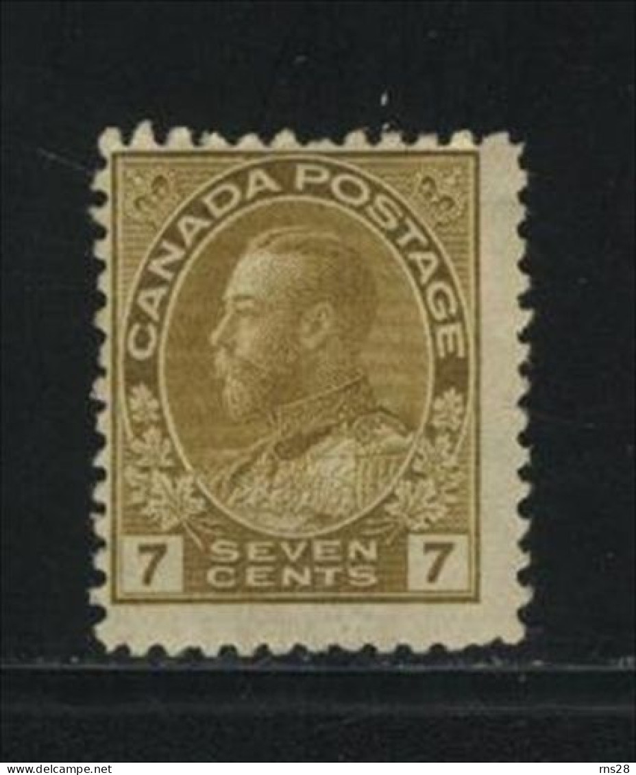 Canada HINGED Scott # 113a ( Z1 ) Value $ 30.00 - Neufs