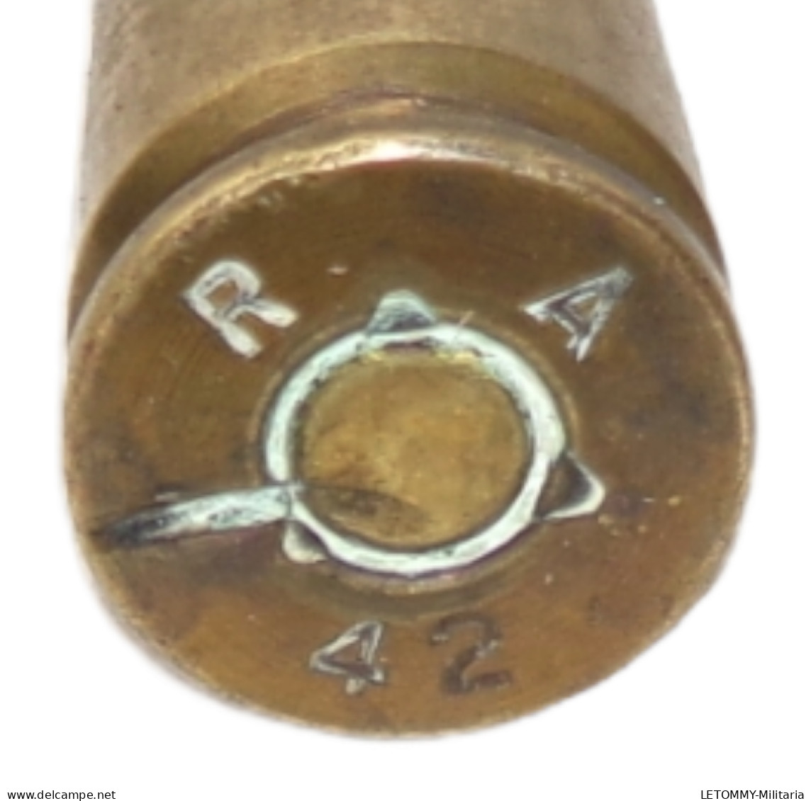 Cartouche (VIDE ET INERTE) 12,7mm Calibre 50 US WW2 USA Américain - 1939-45