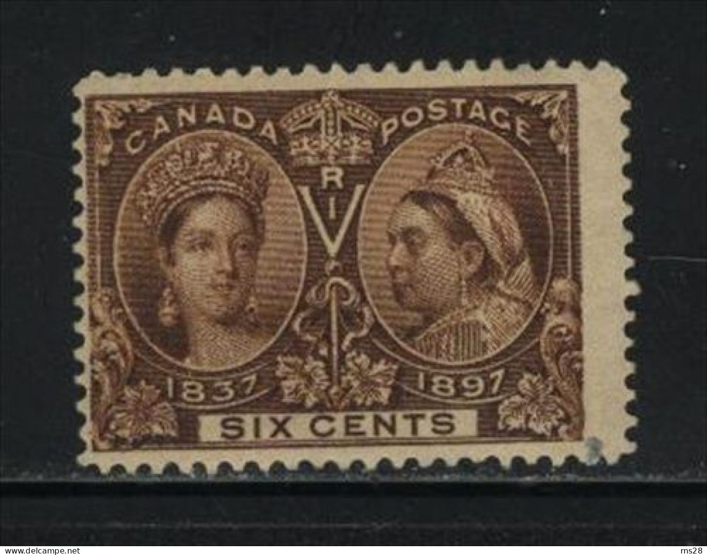 Canada HINGED Scott # 55 ( Z7 ) Value $ 175.00 - Ungebraucht