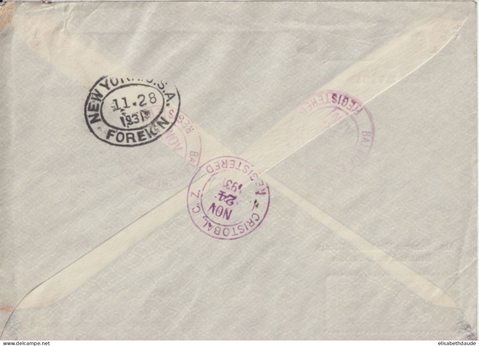 1931 - PANAMA CANAL ZONE ! ENV. AIRMAIL => BRAUNSCHWEIG (GERMANY) - Zona Del Canal