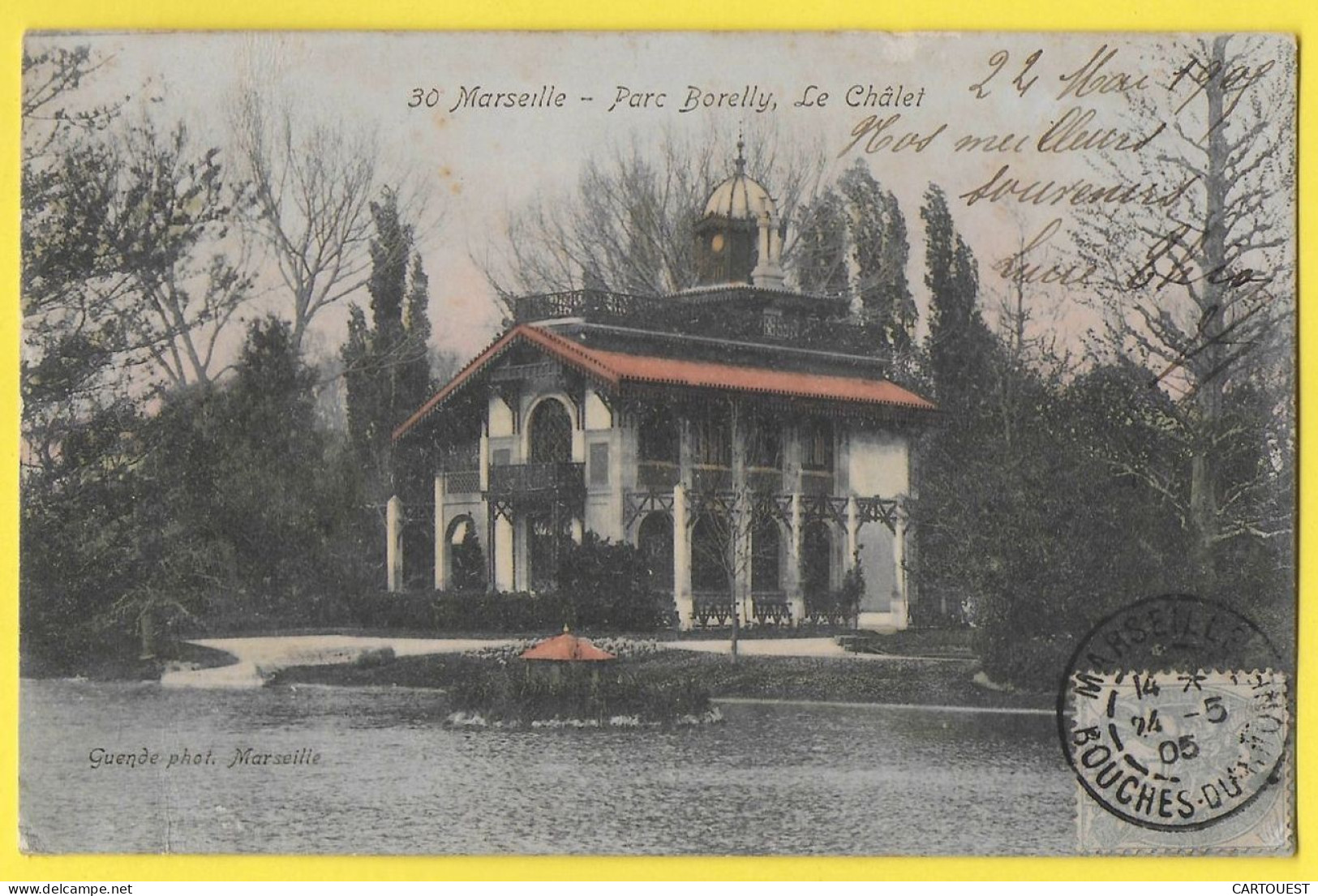 CPA MARSEILLE PARC Borelly  Le CHALET - 1905 - Parques, Jardines