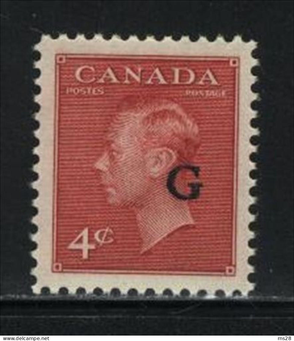 CANADA HINGED   UNITRADE O19 ( Z1 )  Value $ 2.00 - Aufdrucksausgaben