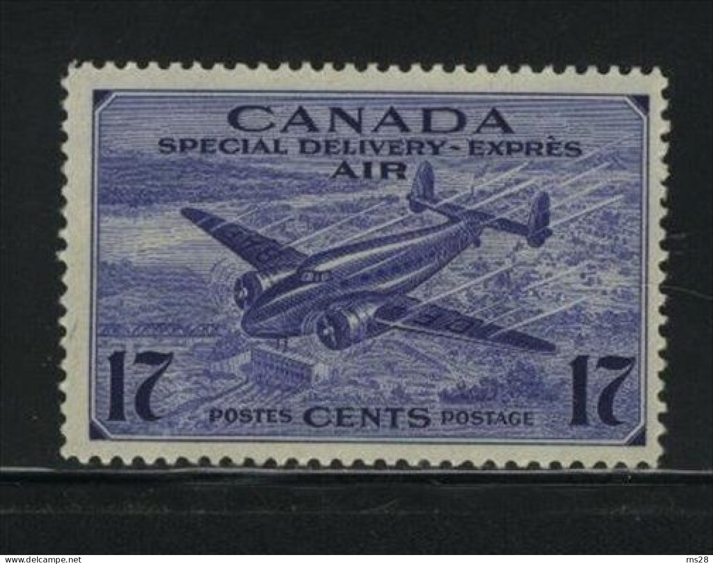 CANADA HINGED   UNITRADE CE2 ( Z4 )  Value $ 4.50 - Exprès