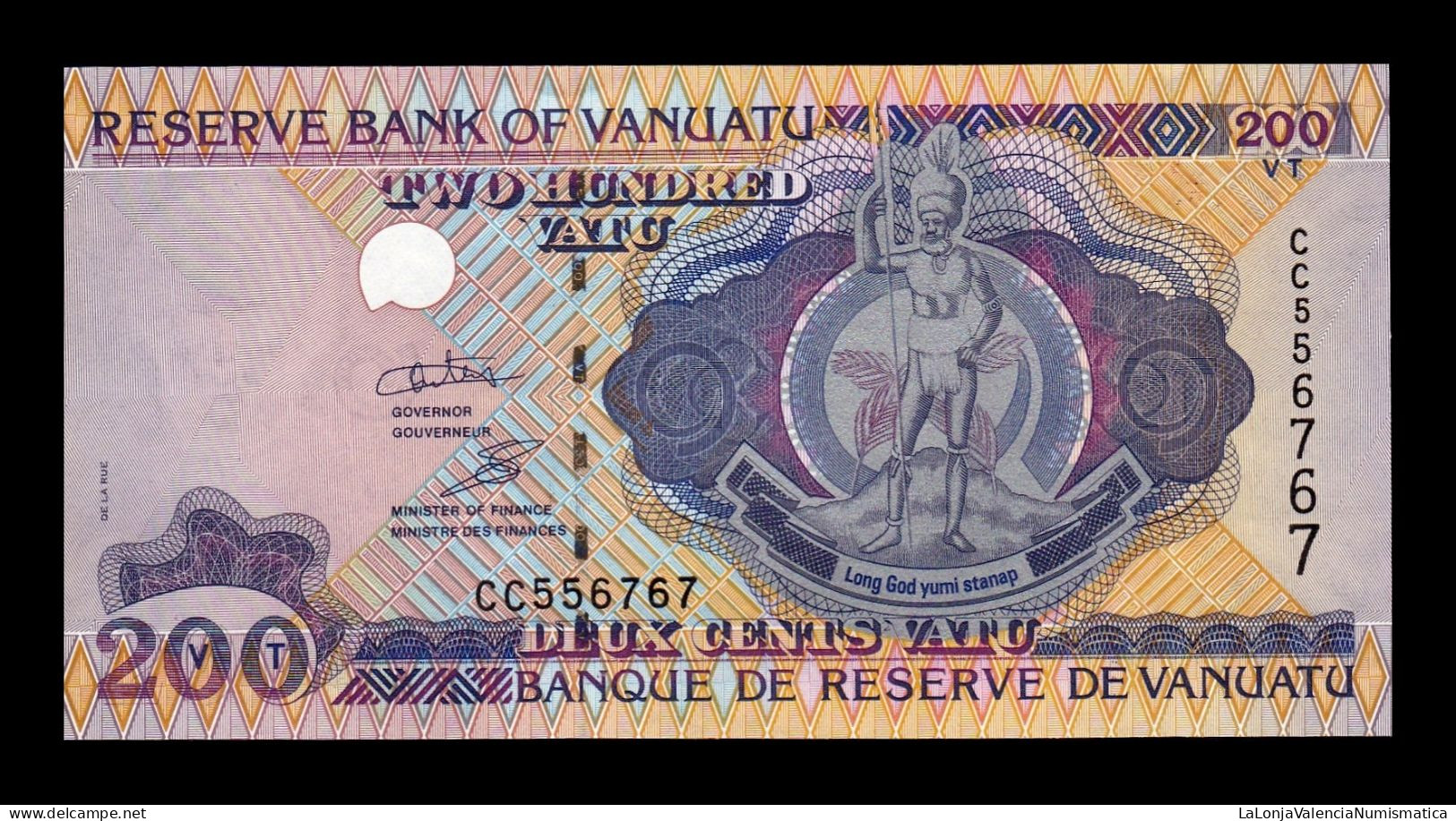 Vanuatu 200 Vatu 1995 Pick 8c Sc Unc - Vanuatu