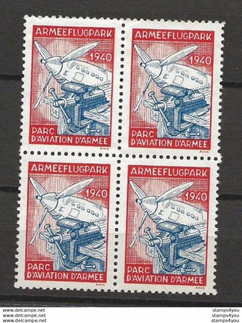 403 - 36 - Bloc De 4 Timbres  Neufs   "Armee Flug Park" - Vignetten