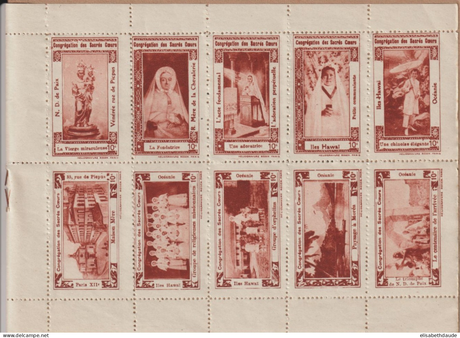 SUPERBE CARNET 20 VIGNETTES ** MNH TIMBRES APOSTOLAT Des MISSIONS ! - Blokken & Postzegelboekjes