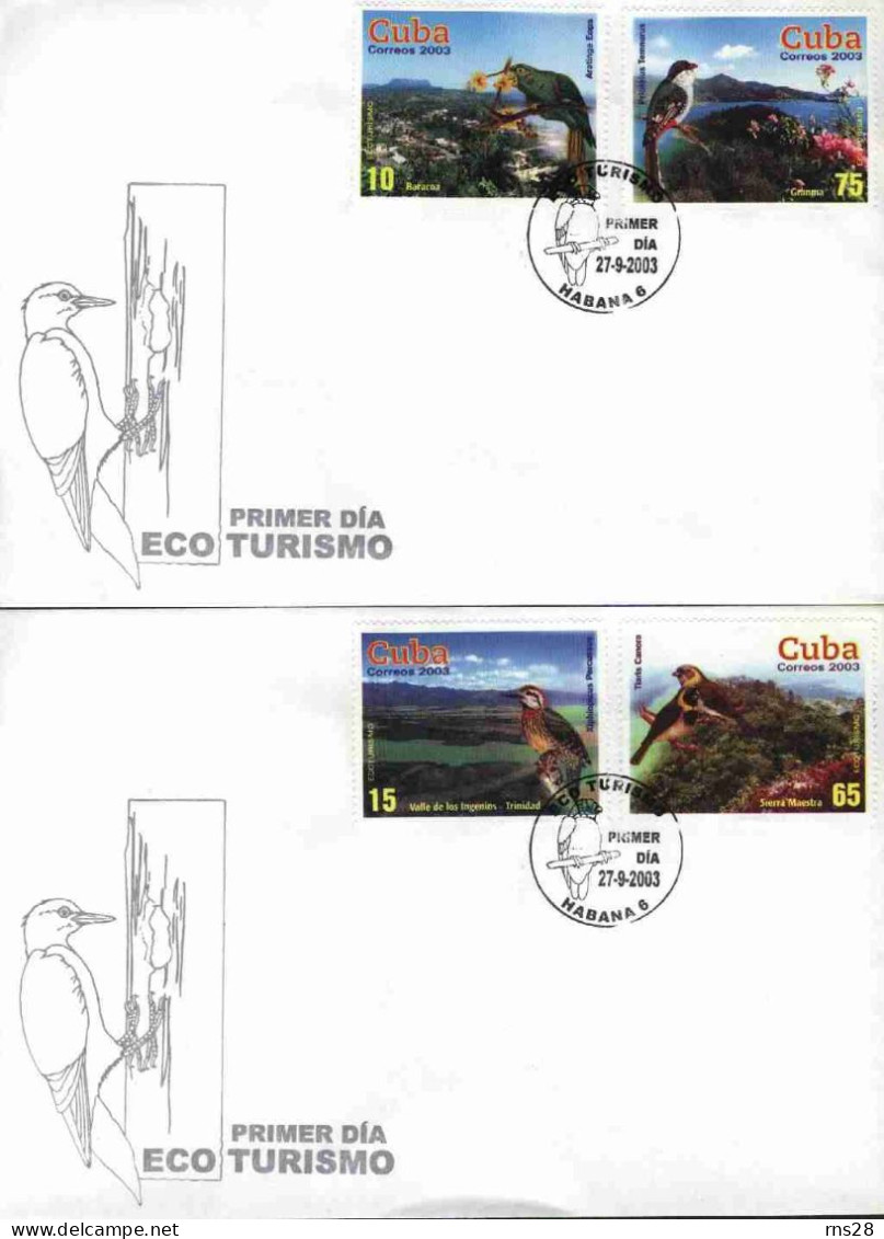 CUBA FDC Scott 4338-41 Tourism - FDC