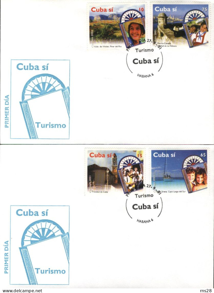 CUBA FDC Scott 4166-69 Tourism - FDC