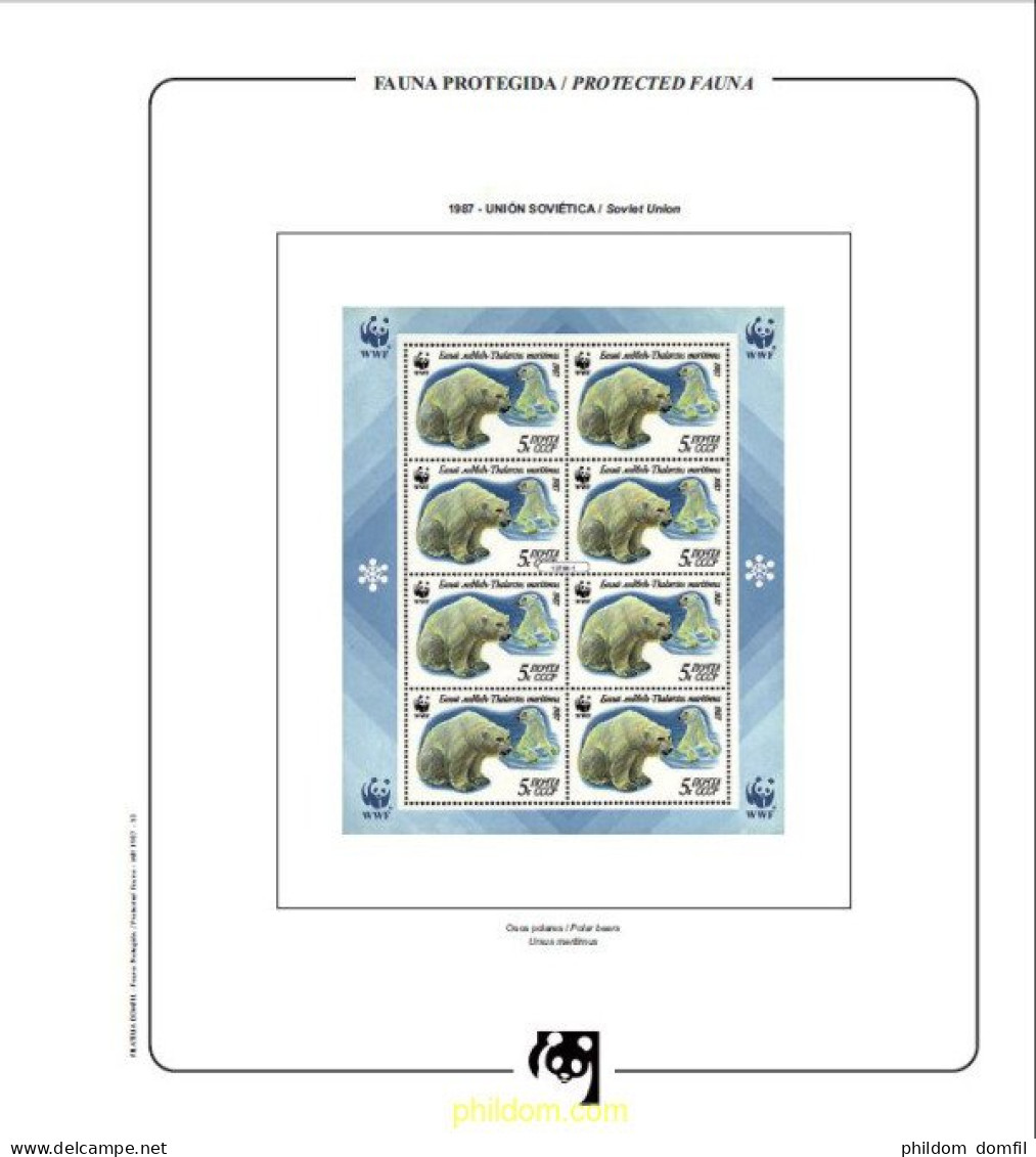 Suplemento WWF 1987 Mini-Hojas Montado - Briefe U. Dokumente