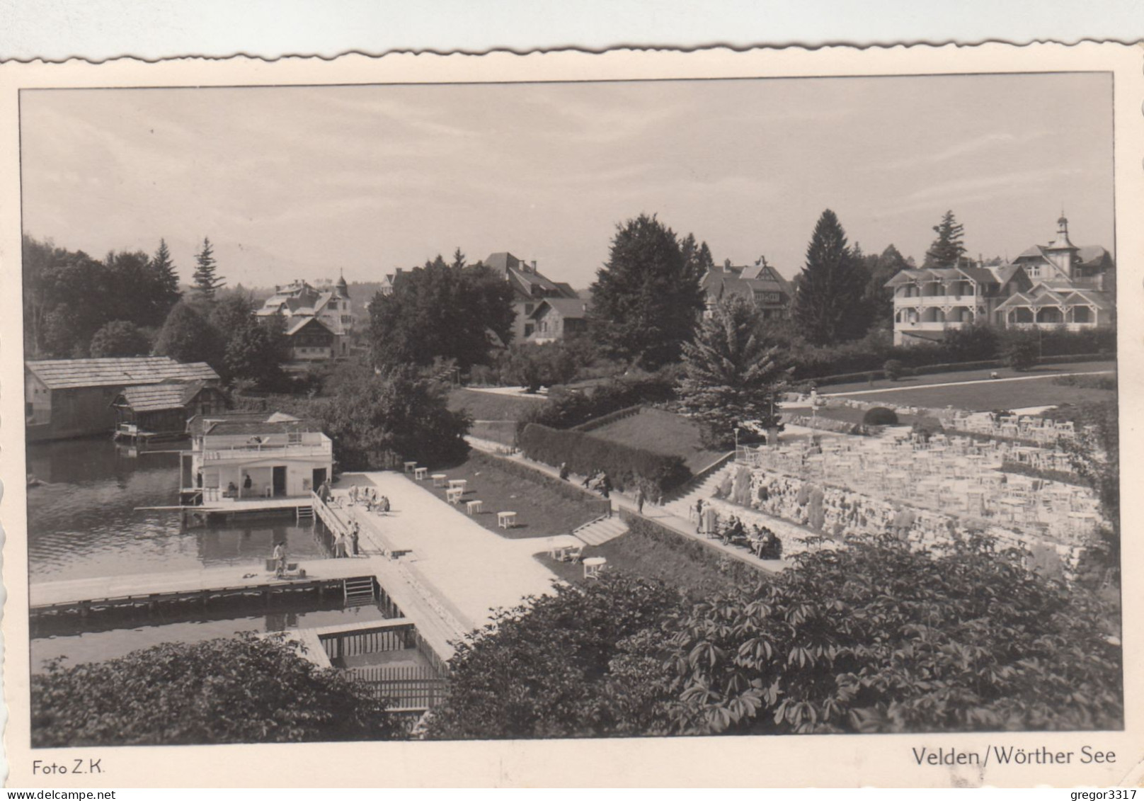 D5743) VELDEN Am WÖRTHERSEE -  Foto Z.K. - Steg Häuser Weg ALT - Velden