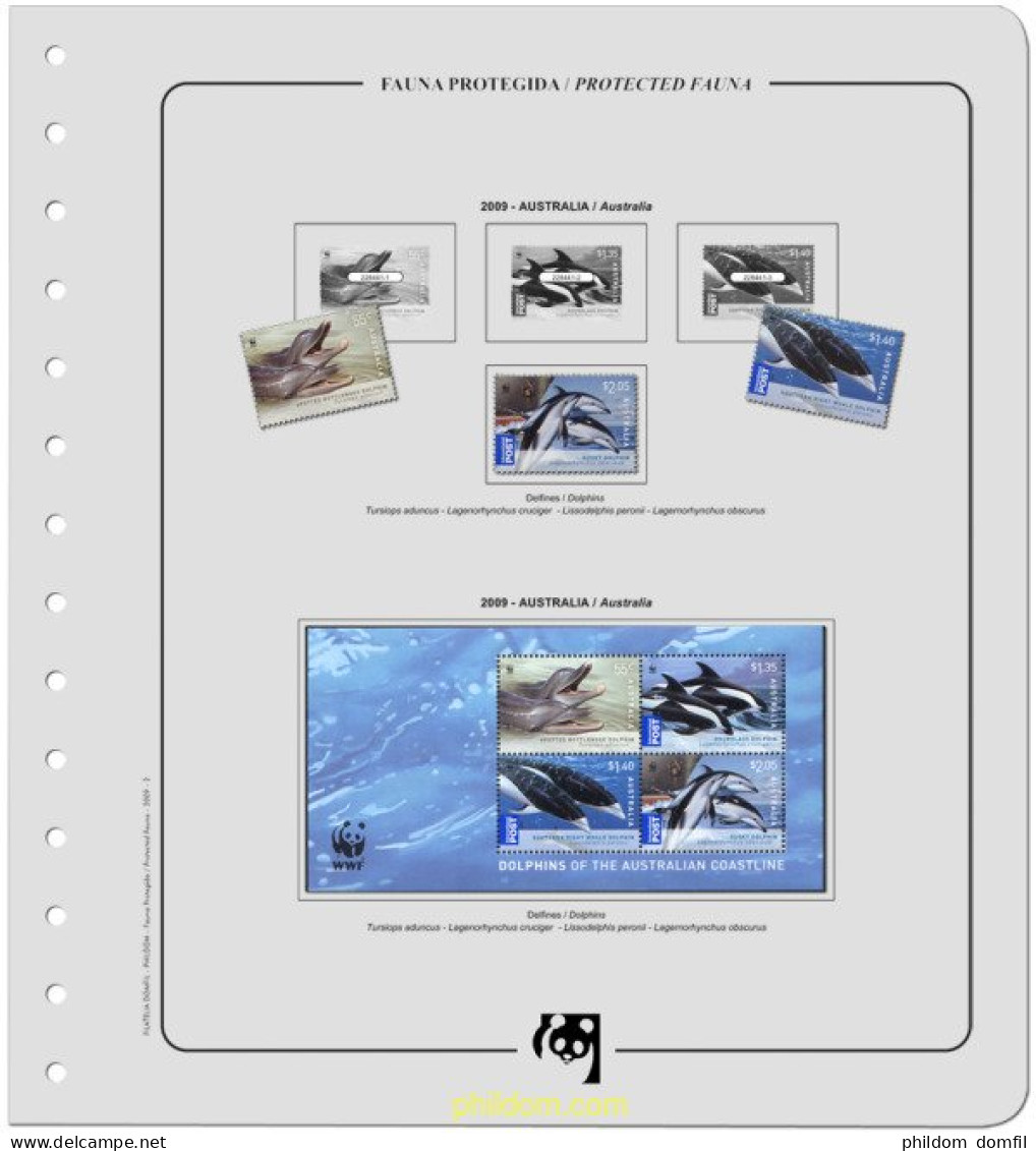 Suplemento WWF 2009 No Dentados Y Especiales Montado - Autres & Non Classés