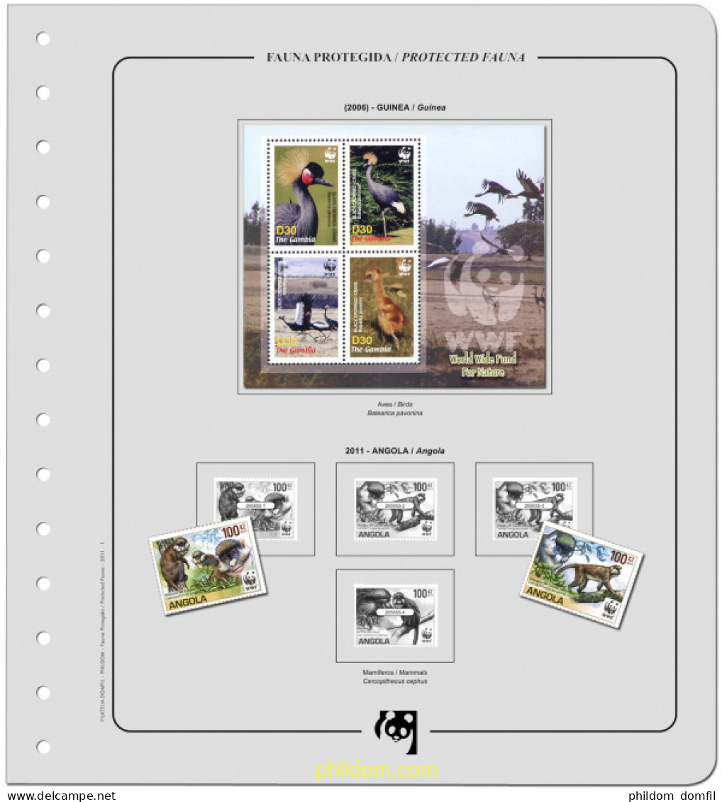 Suplemento WWF 2011 Mini-Hojas Montado - Usados