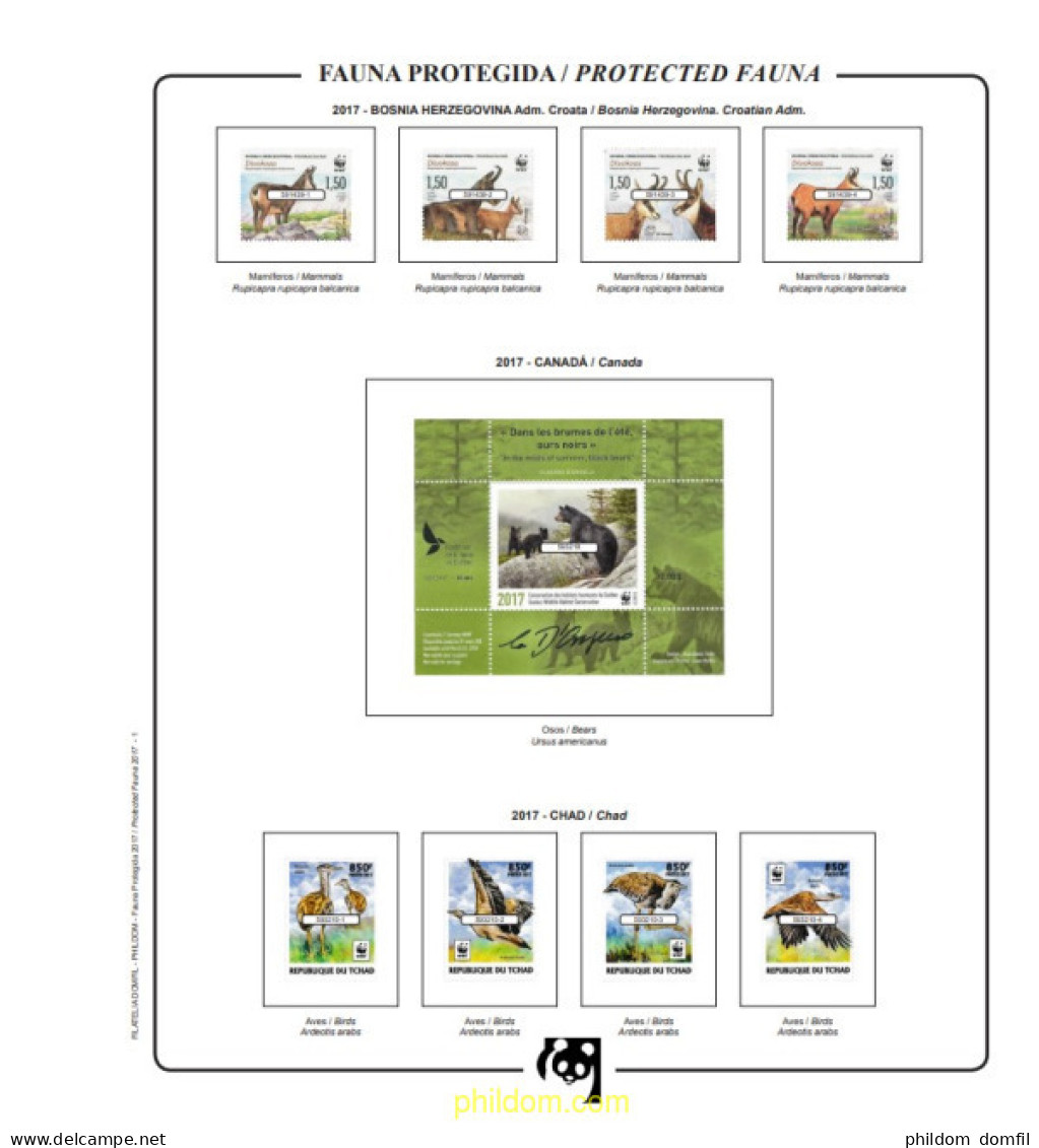 Suplemento WWF 2017 Básico Montado - Used Stamps