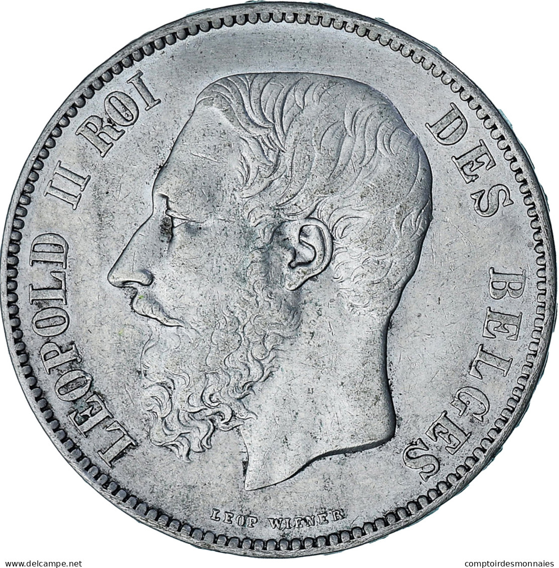 Monnaie, Belgique, Leopold II, 5 Francs, 5 Frank, 1867, TTB, Argent, KM:24 - 5 Frank