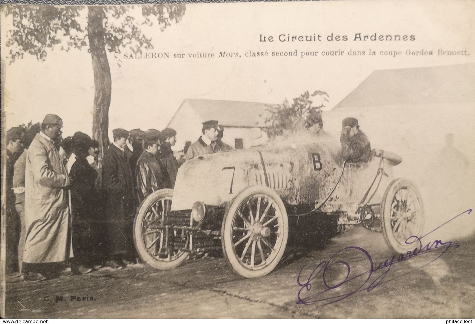 Automobile (Rally) Circuit Des Ardennes // Salleron Sur Voiture Mors.... 1905 - Altri & Non Classificati