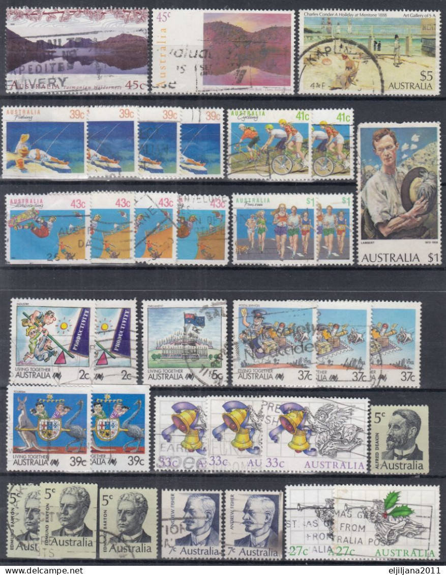 Action !! SALE !! 50 % OFF !! ⁕ Australia ⁕ Small Collection Of 35 Used Stamps ⁕ See Scan - Verzamelingen