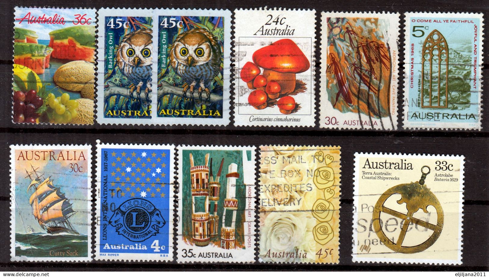 Action !! SALE !! 50 % OFF !! ⁕ Australia ⁕ Small Collection Of 30 Used Stamps ⁕ See Scan - Colecciones