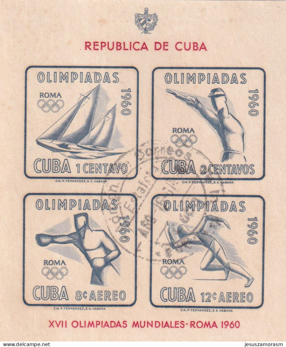 Cuba Hb 17 Usada - Blocs-feuillets