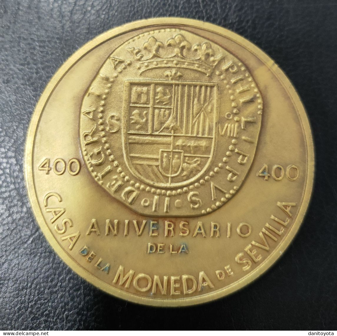 SEVILLA. 400 ANIVERSARIO DE LA CASA DE LA MONEDA DE SEVILLA. PESO 131,2 - Autres & Non Classés