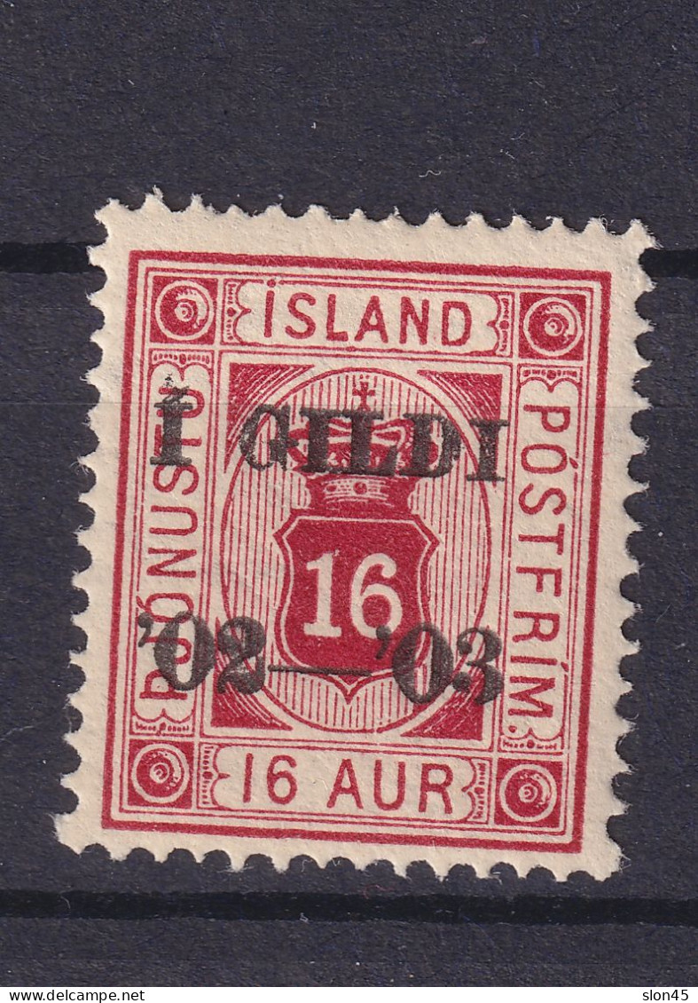 Iceland  1902 Official 16/16A Overprint MNH Perf 14X13.5  15550 - Neufs